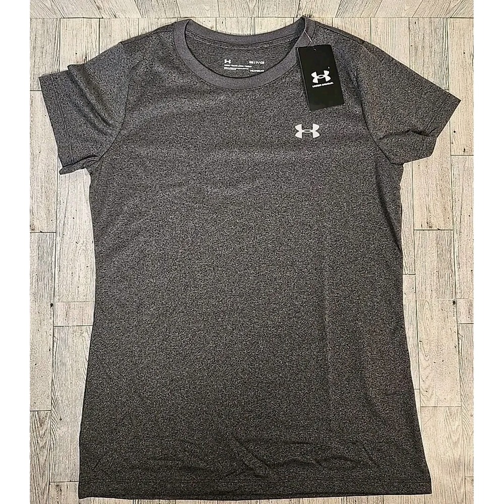 Under Armour T-Shirt SMALL Gray UA Tech Loose Fit Moisture Wicking Women NEW